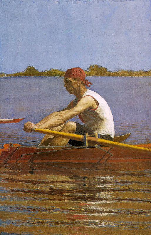 Thomas Eakins John Biglin in a Single Scull Sweden oil painting art